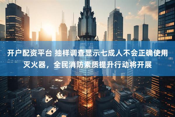 开户配资平台 抽样调查显示七成人不会正确使用灭火器,全民消防素质提升行动将开展